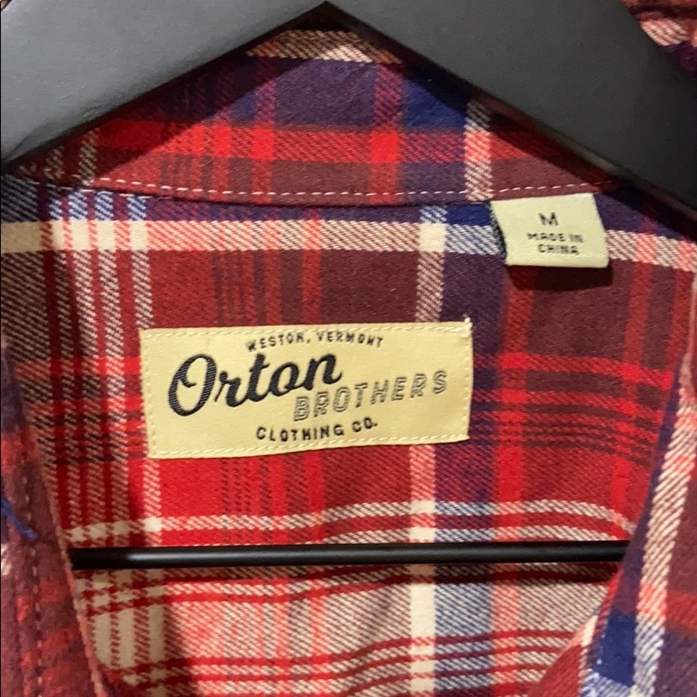 🔥EC🔥Orton Brothers Plaid Heavy Flannel Button Down Shirt. - Picture 2 of 5